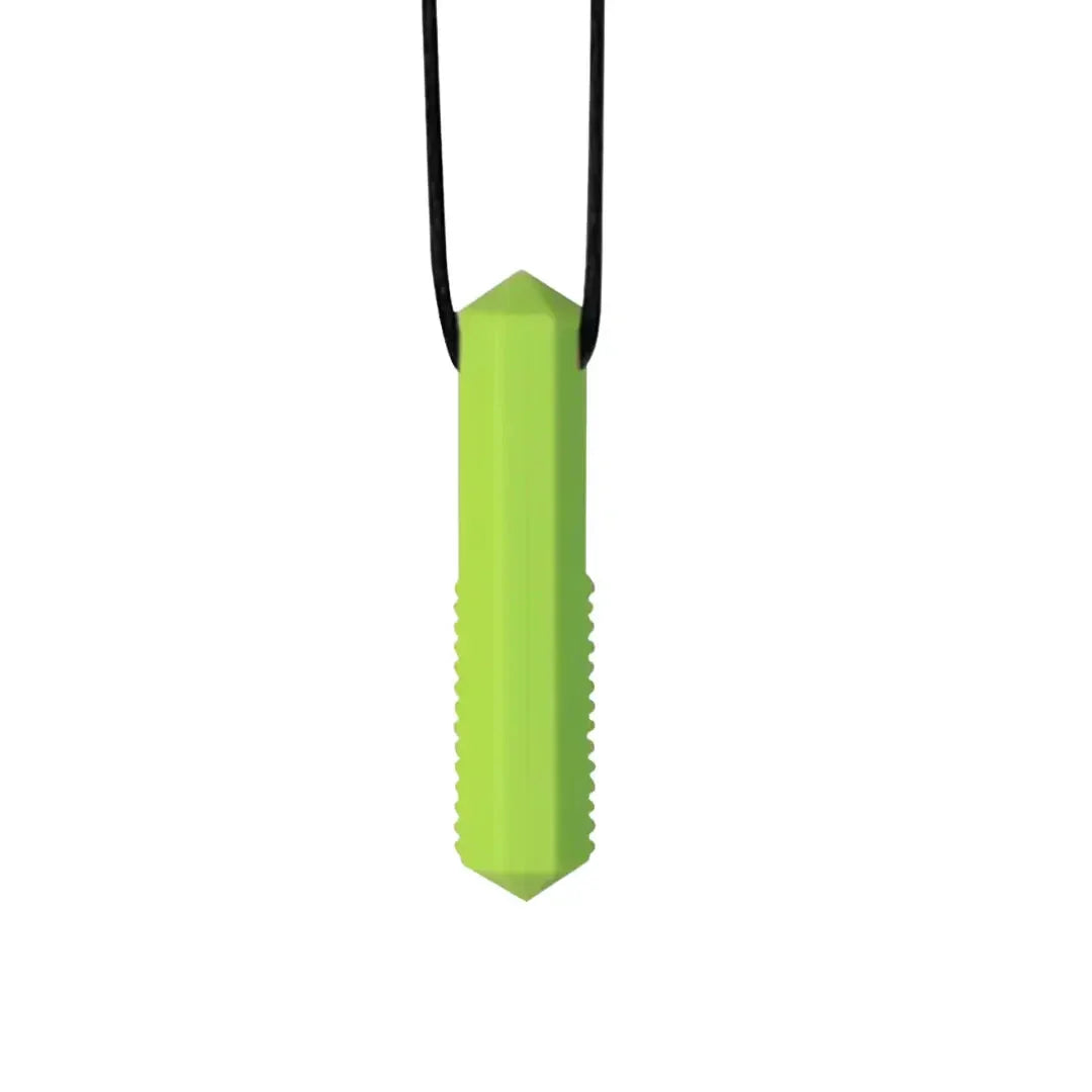 Gem Pendant Silicone Sensory Necklace Green variable