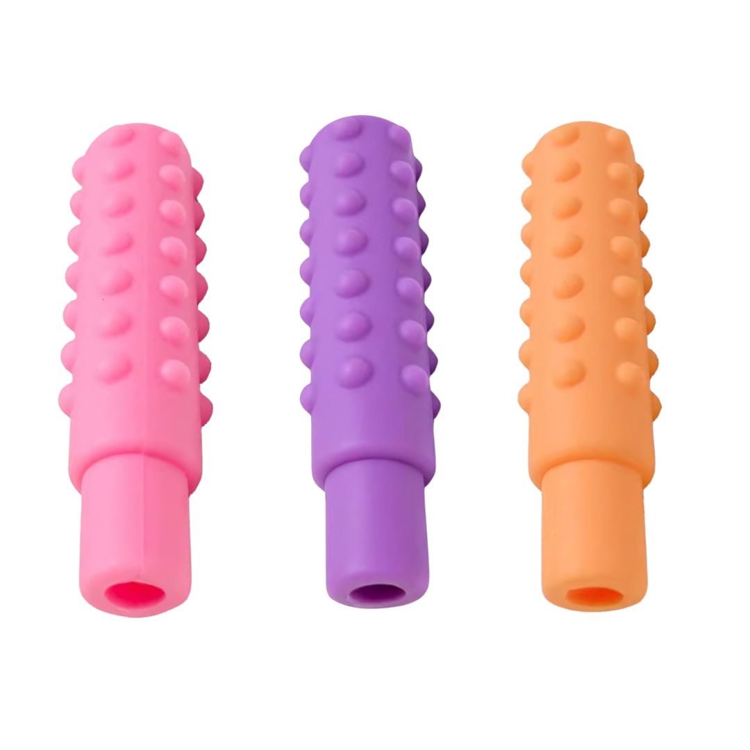 Silicone Sensory Pencil Toppers - Value 3 pack