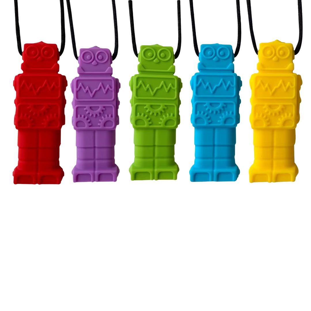 Robot Pendant Silicone Sensory Necklace