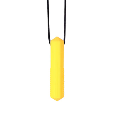 Gem Pendant Silicone Sensory Necklace Yellow variable