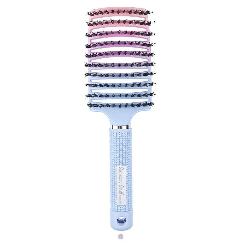 Tangle free hair brush - Gold Introducing Sensory Stuff’s tangle free hairbrush. Say goodbye to painful hair brushing and hello to stress free brushing.